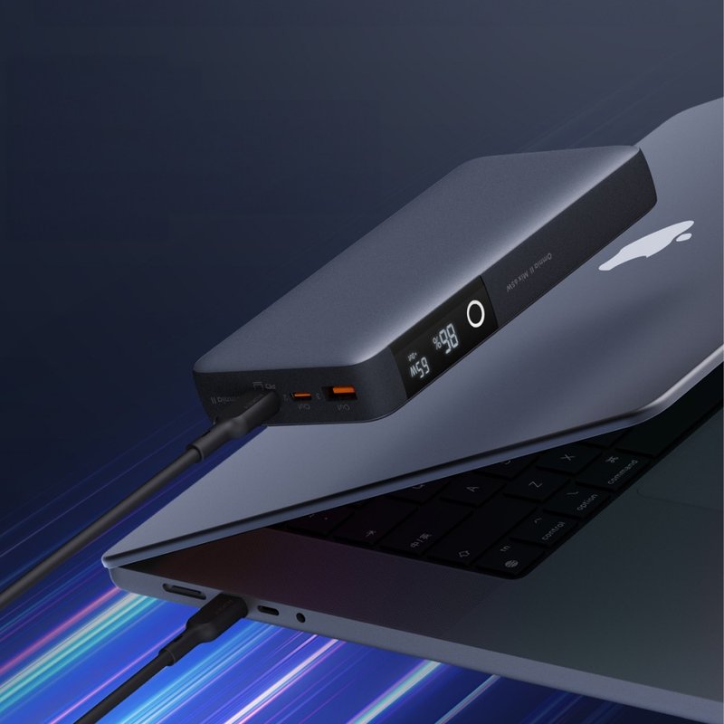 AUKEY PB-Y43 Sprint X 20000mAh 65W PD快充笔电行动电源 - 充电宝/传输线 - 塑料 灰色