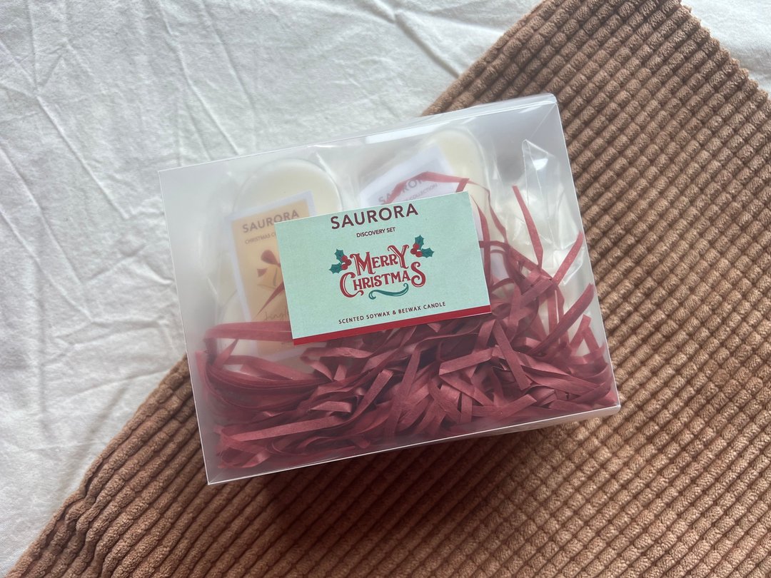 茶蜡烛套装【圣诞限定】【圣诞礼盒】 - 蜡烛/烛台 - 蜡 白色