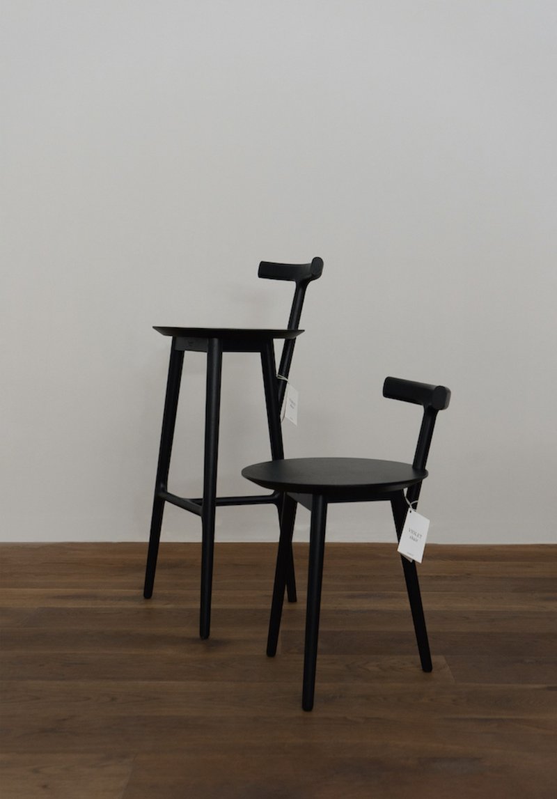 VIOLET堇 全实木 餐椅 吧台椅 - 椅子/沙发 - 木头 