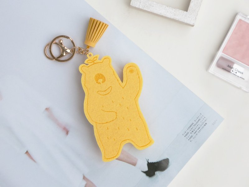 乐洋・Gauisus- Hello贝儿!钥匙圈/吊饰-黄柠檬 - 钥匙链/钥匙包 - 聚酯纤维 黄色