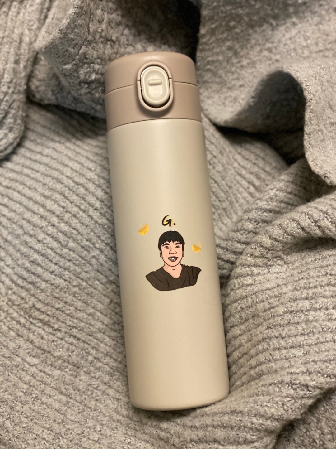 【定制保温瓶】Rico轻量陶瓷弹跳杯/卡其色/500ml - 保温瓶/保温杯 - 其他材质 卡其色