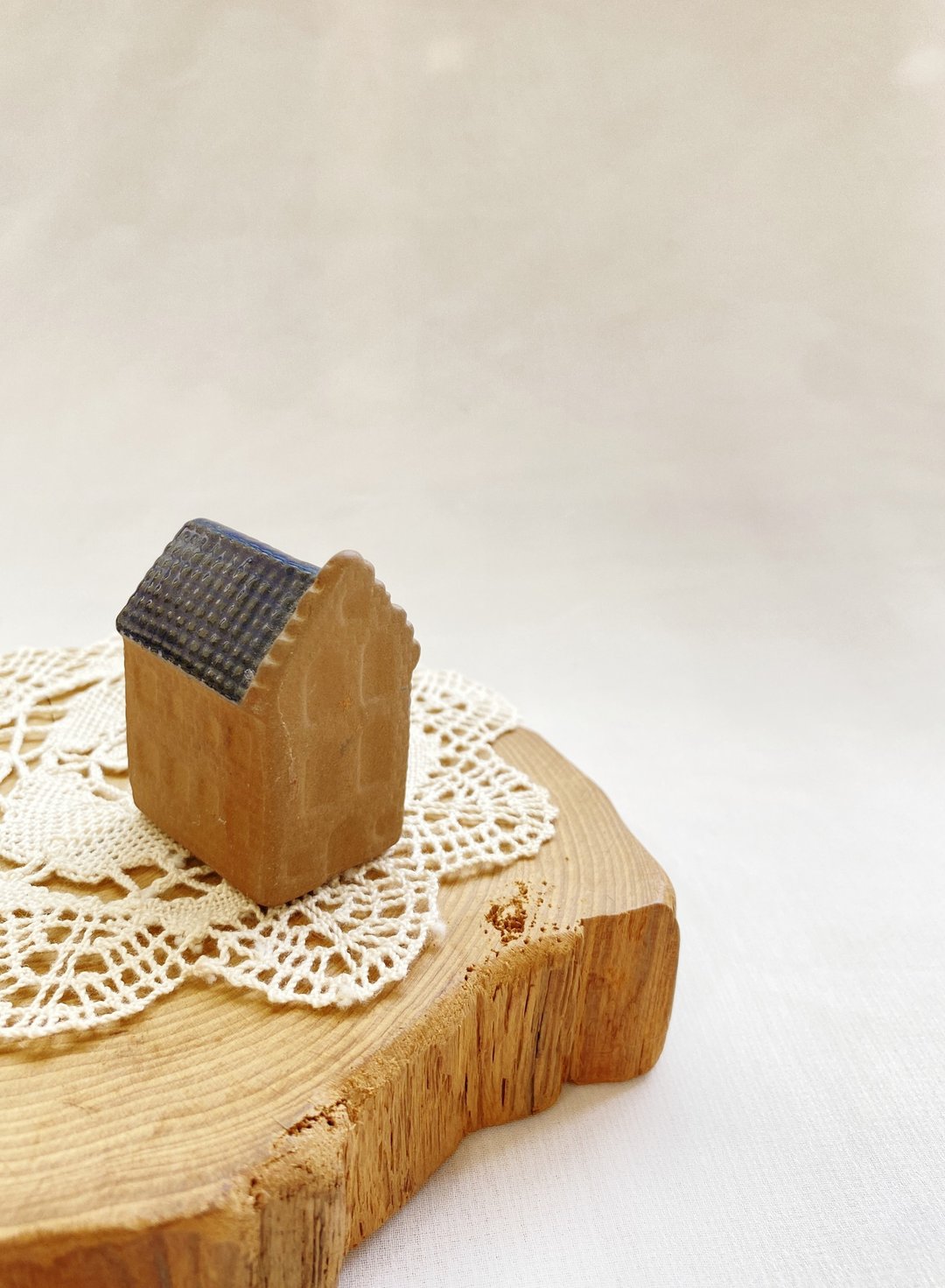 【好日恋物】德国vintage手作陶器童话系列造型小屋收藏装饰摆饰 - 摆饰 - 陶 咖啡色