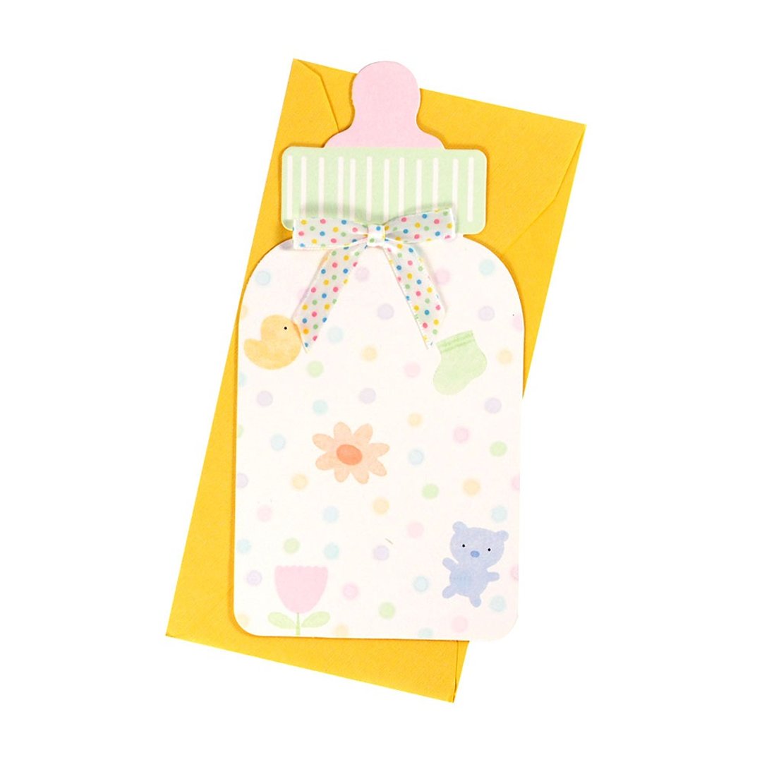 立体奶瓶【Hallmark-EC卡片 宝贝贺喜】 - 卡片/明信片 - 纸 多色