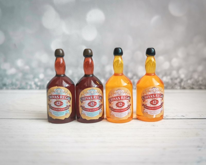 芭比饮料 1/6 1/12 配件威士忌啤酒瓶迷你品牌 - 其他 - 粘土 多色