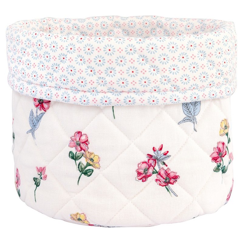 【新品】丹麦GreenGate Portia white 面包布篮 - 便当盒/饭盒 - 棉．麻 粉红色