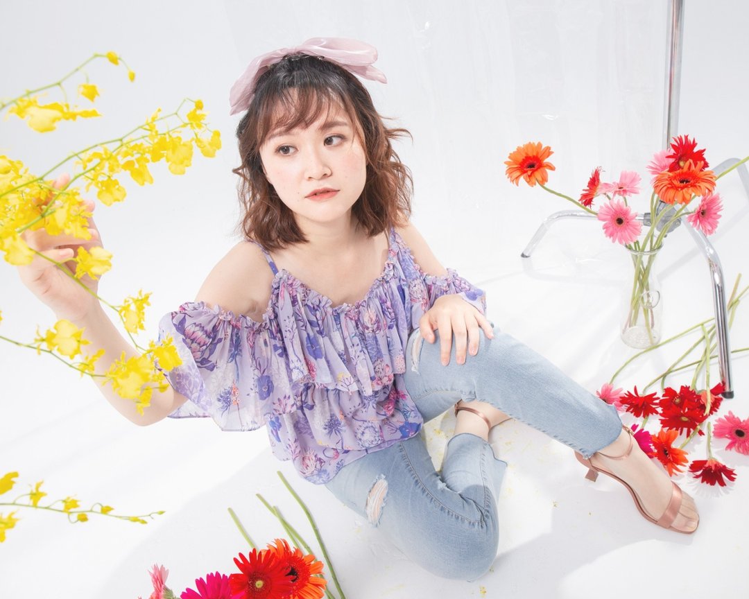 【南非开普敦】细肩带露肩荷叶女神上衣 小背心 柔软纱纱 皇后紫 - 女装背心 - 棉 紫色