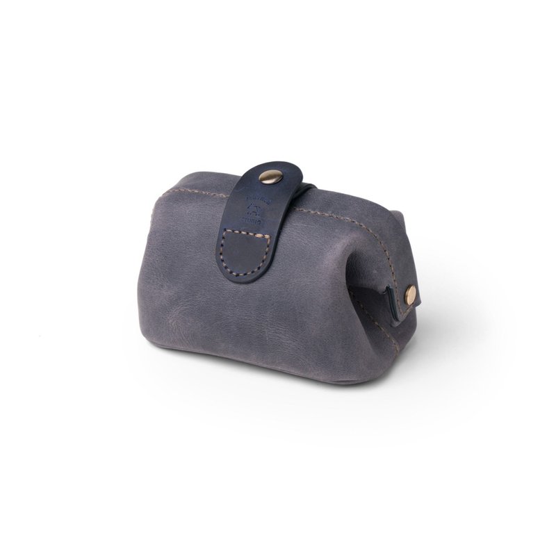 DIY材料包 口金医生小物包 M1-019 - 皮件 - 真皮 蓝色