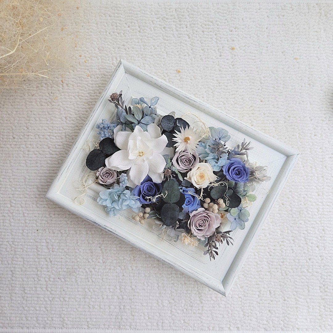 【现货】永生花相框。裸空式相框。附包装。 - 墙贴/壁贴 - 植物．花 