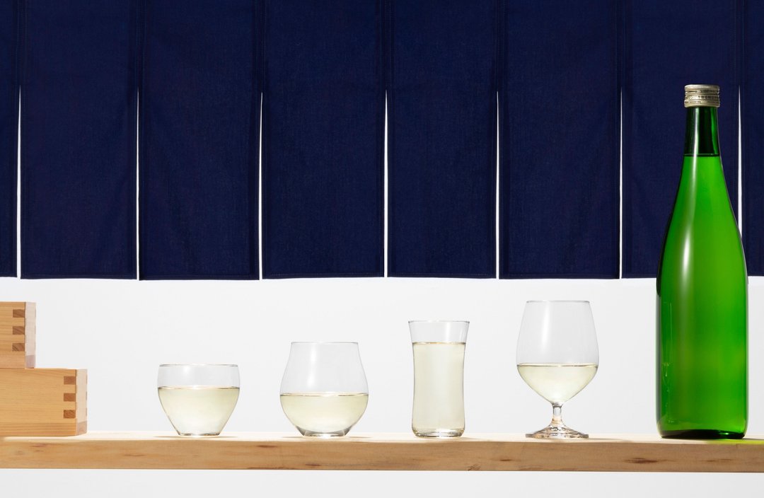S6338 Sake Drinking Comparison Glass Set [Craft Salmon Glass Tasting Set] Sake glass Fashionable Japanese Sake Set Taste Stem - 酒杯/酒器 - 玻璃 多色