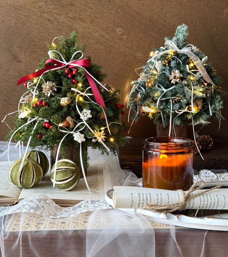 永生圣诞树 圣诞礼物 圣诞节 圣诞树 永生雪松 永生花 - 干燥花/捧花 - 植物．花 