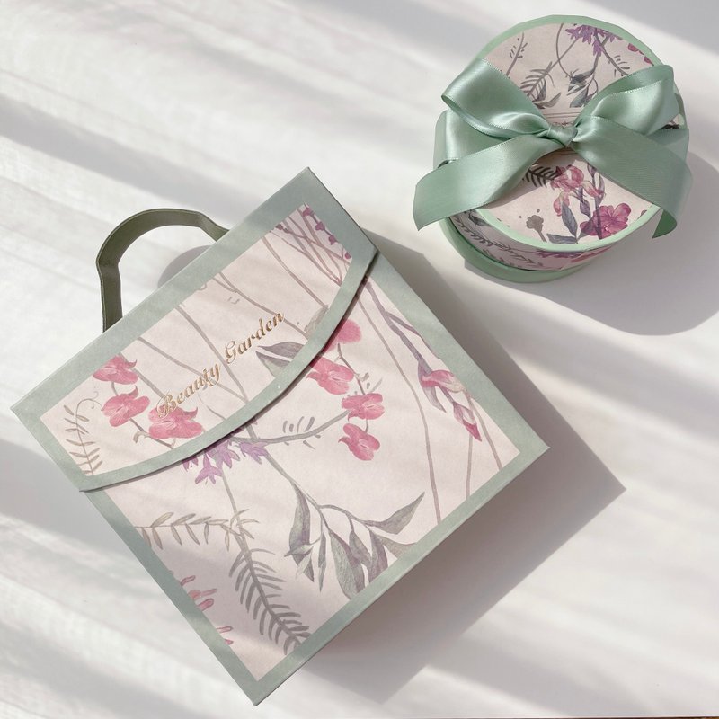 中秋送礼|复古繁花礼盒+满月花饼手工香皂|公司企业防疫伴手礼品 - 肥皂/手工皂 - 其他材质 绿色