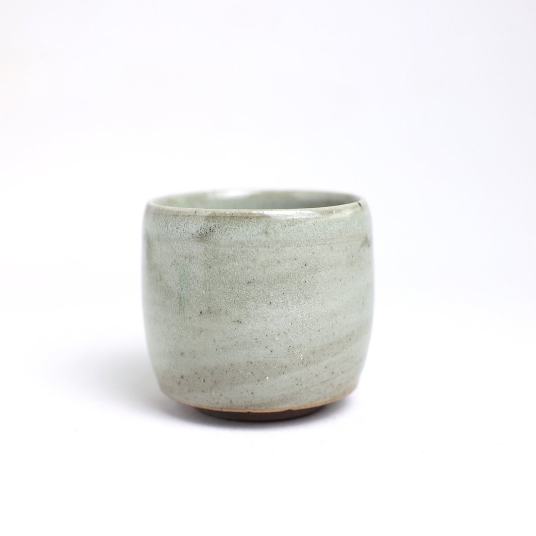 明芽窑 | 柴烧青瓷绞胎水杯 茶杯 陶杯 杯子 万用杯 搜藏品 H9 - 茶具/茶杯 - 陶 透明