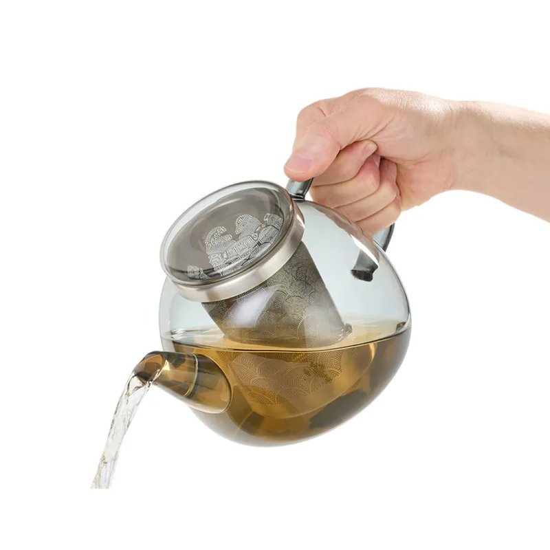 【303select】AdHoc德国 | 晶灿造型耐热玻璃茶壶 1.2L  附滤茶器 - 茶具/茶杯 - 不锈钢 