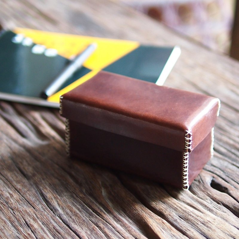 质感手作 日本制多油脂植鞣牛革桌上型置物盒 Made by HANDIIN - 收纳用品 - 真皮 