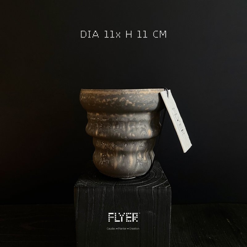 FLYER 块根多肉植物陶盆器 龙舌兰象牙宫象足漆树盆器 - 花瓶/陶器 - 陶 