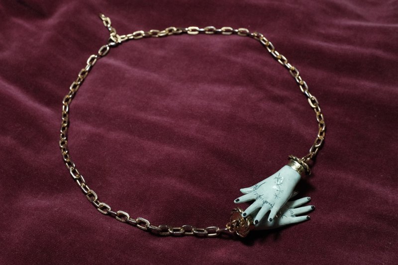 僵尸小手手- 项链 - 耳环/耳夹 - 铜/黄铜 金色