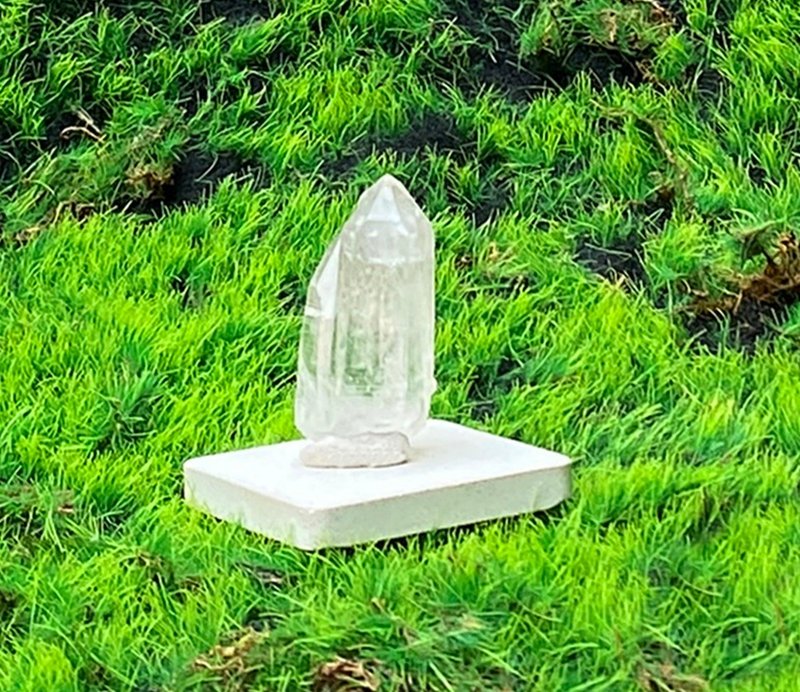 能量摆饰-天然原矿能量双生白水晶簇  疗愈 开运 净化 快速出货 - 摆饰 - 水晶 白色
