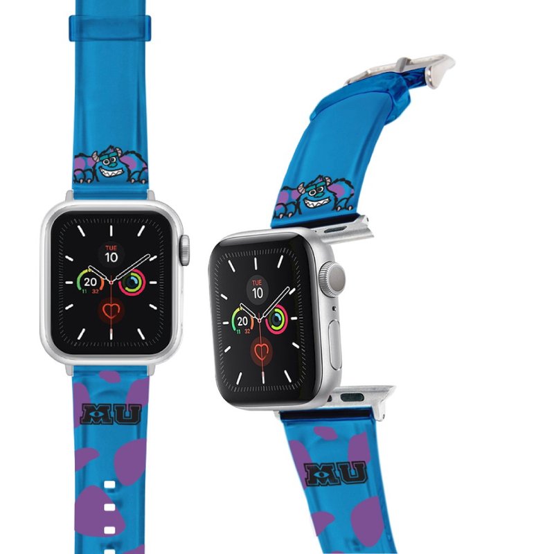 迪士尼系列 Apple Watch PVC果冻透明表带 怪兽电力公司 毛怪款 - 表带 - 塑料 蓝色