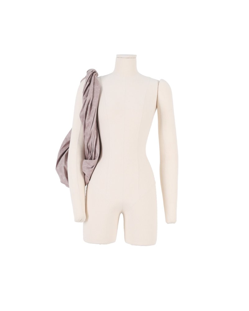 仿皮革扭结腋下包 - 侧背包/斜挎包 - 聚酯纤维 粉红色