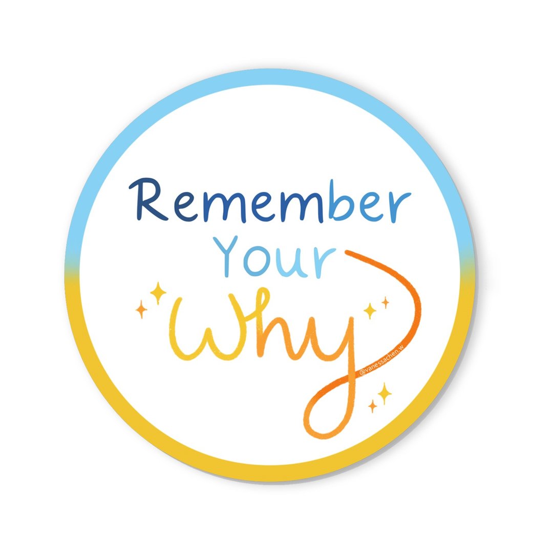 Remember Your Why 贴纸 激励贴纸 积极贴纸 - 贴纸 - 纸 
