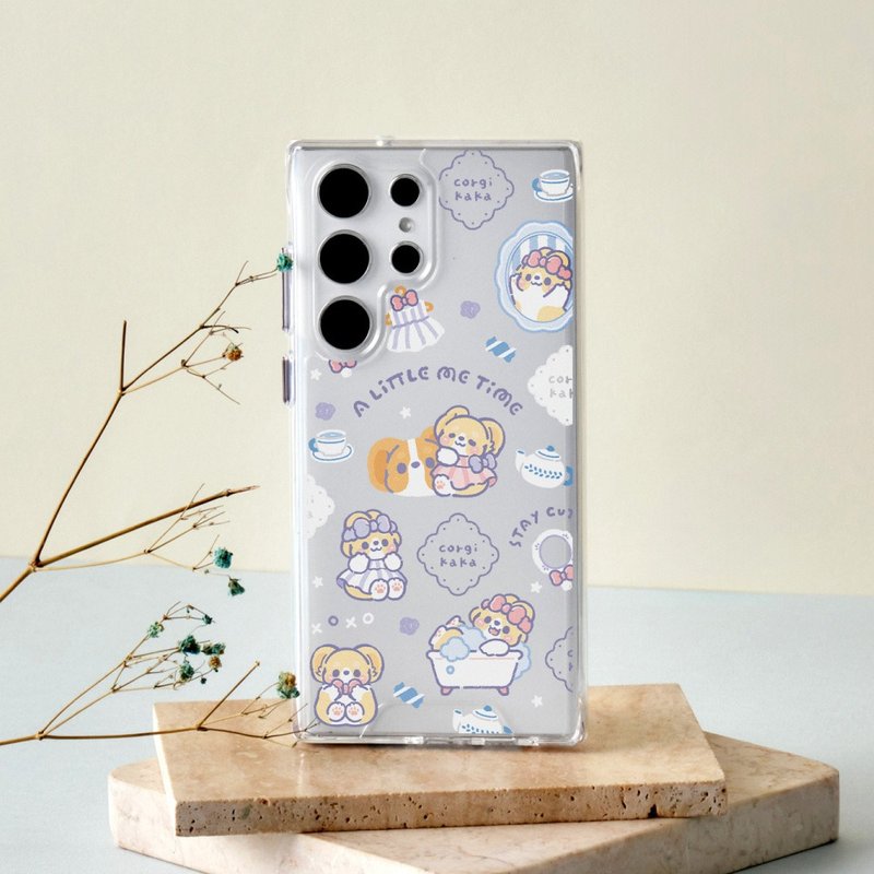 柯基犬卡卡我的小小时光防摔透明SAMSUNG手机壳 - 手机壳/手机套 - 塑料 多色