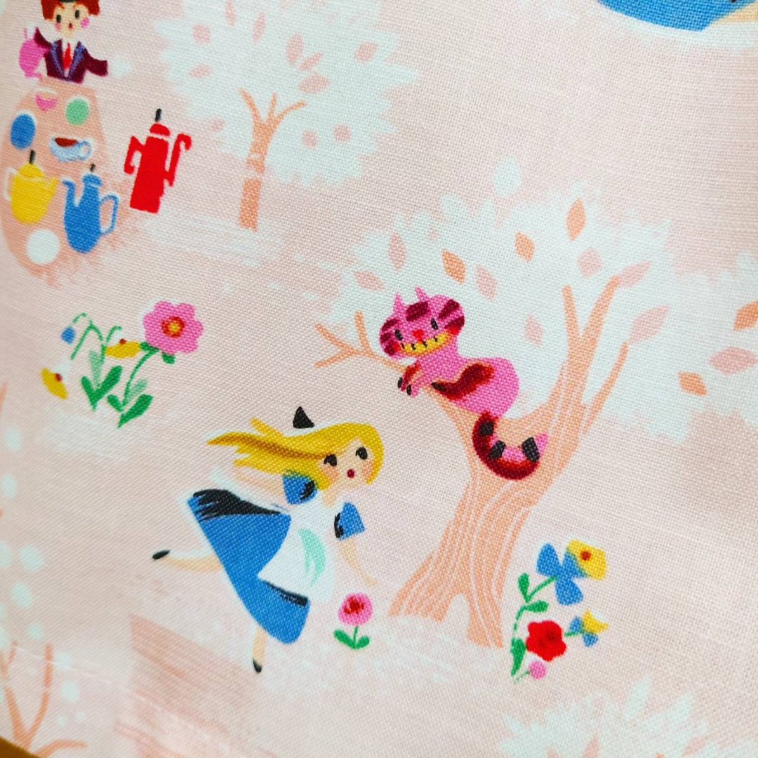 【接单订制】Alice in Wonderland 纯美国棉长裙 Free size日本制 - 裙子 - 棉 粉红色