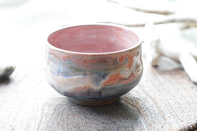 深深触动内心之手拉坏陶碗/茶碗/抹茶碗 - 茶具/茶杯 - 陶 多色