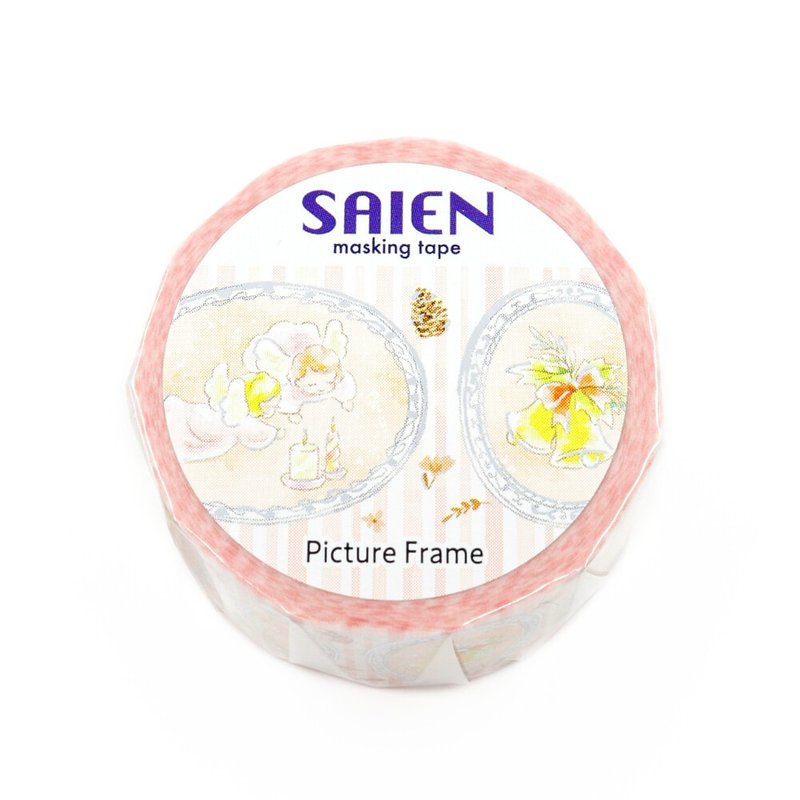 【日本 SAIEN】20mm 银箔和纸胶带－银框印象 Picture Frame - 纸胶带 - 纸 