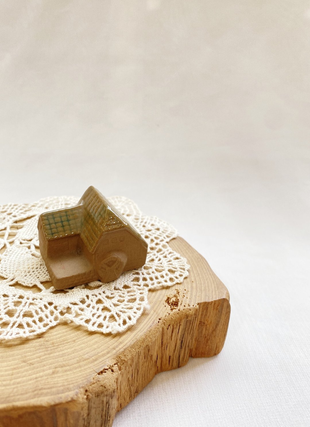 【好日恋物】德国vintage手作陶器童话系列造型小屋收藏装饰摆饰 - 摆饰 - 陶 咖啡色
