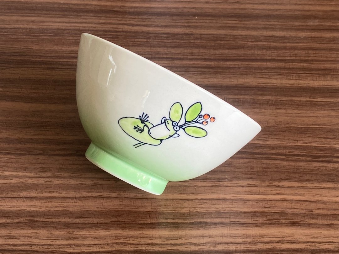 诸罗树蛙手作瓷碗 - 碗 - 陶 绿色