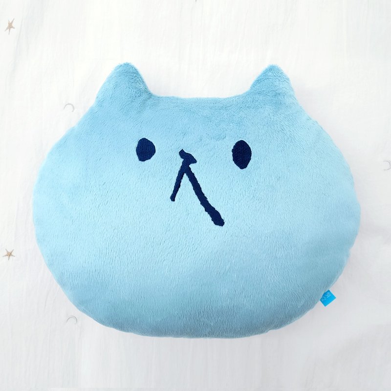 吸猫猫抱枕 /无辜 - 枕头/抱枕 - 其他人造纤维 蓝色