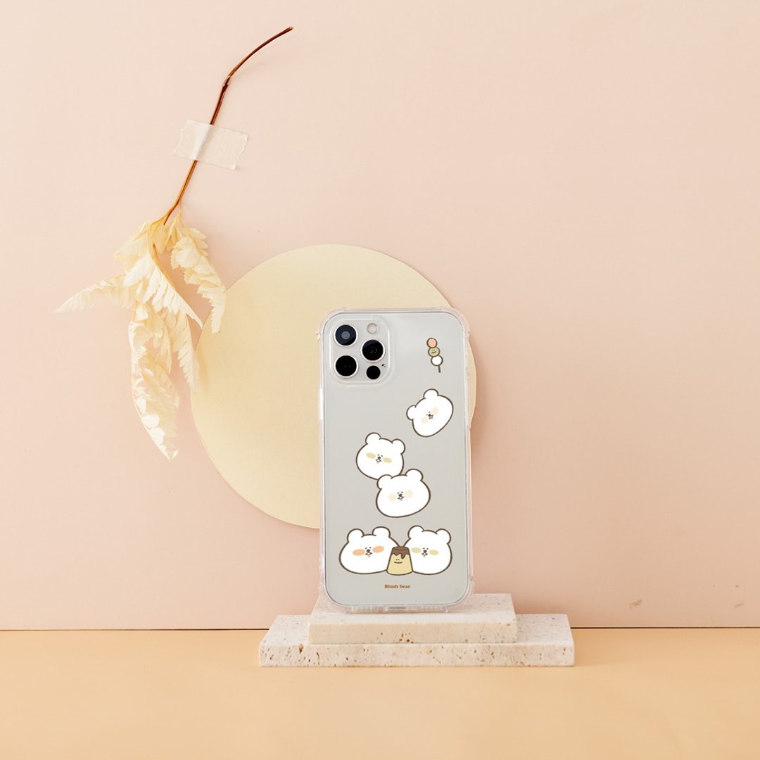 Blush bear 小白熊肥胖日记全气囊防摔iPhone手机壳 - 手机壳/手机套 - 塑料 透明