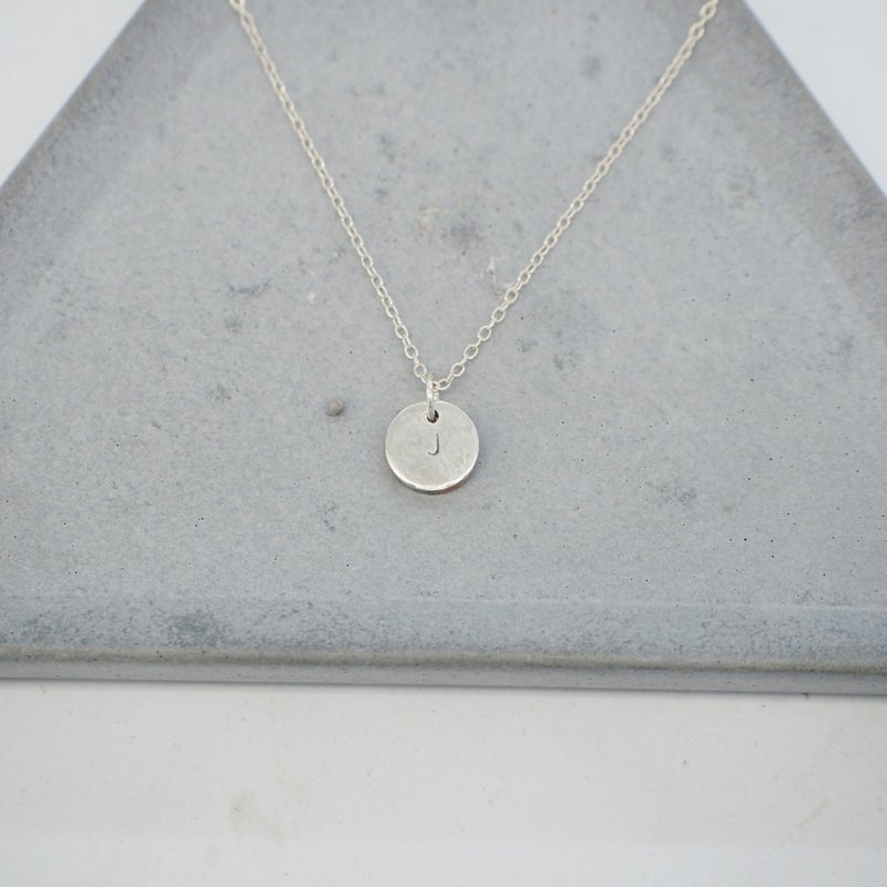 **圆 round**纯银手工订制原创设计定制手作极简纯银字母饰品订做项链 - 对戒 - 其他金属 银色