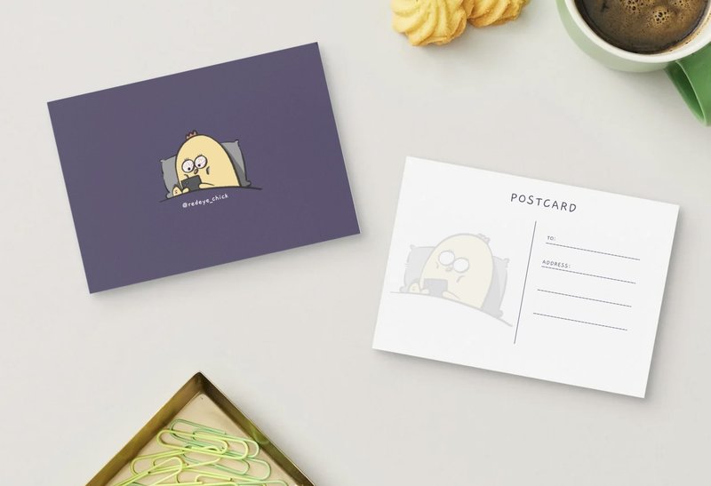 社畜鸡原创明信片 - 卡片/明信片 - 纸 
