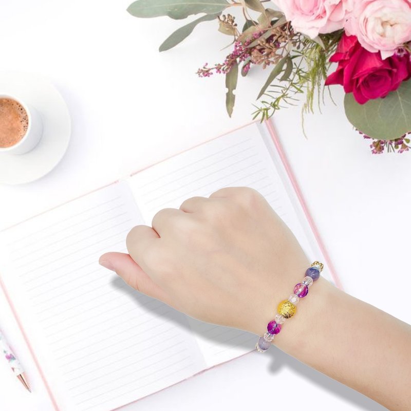 紫水晶 堇青石 天然水晶手链 - 手链/手环 - 水晶 