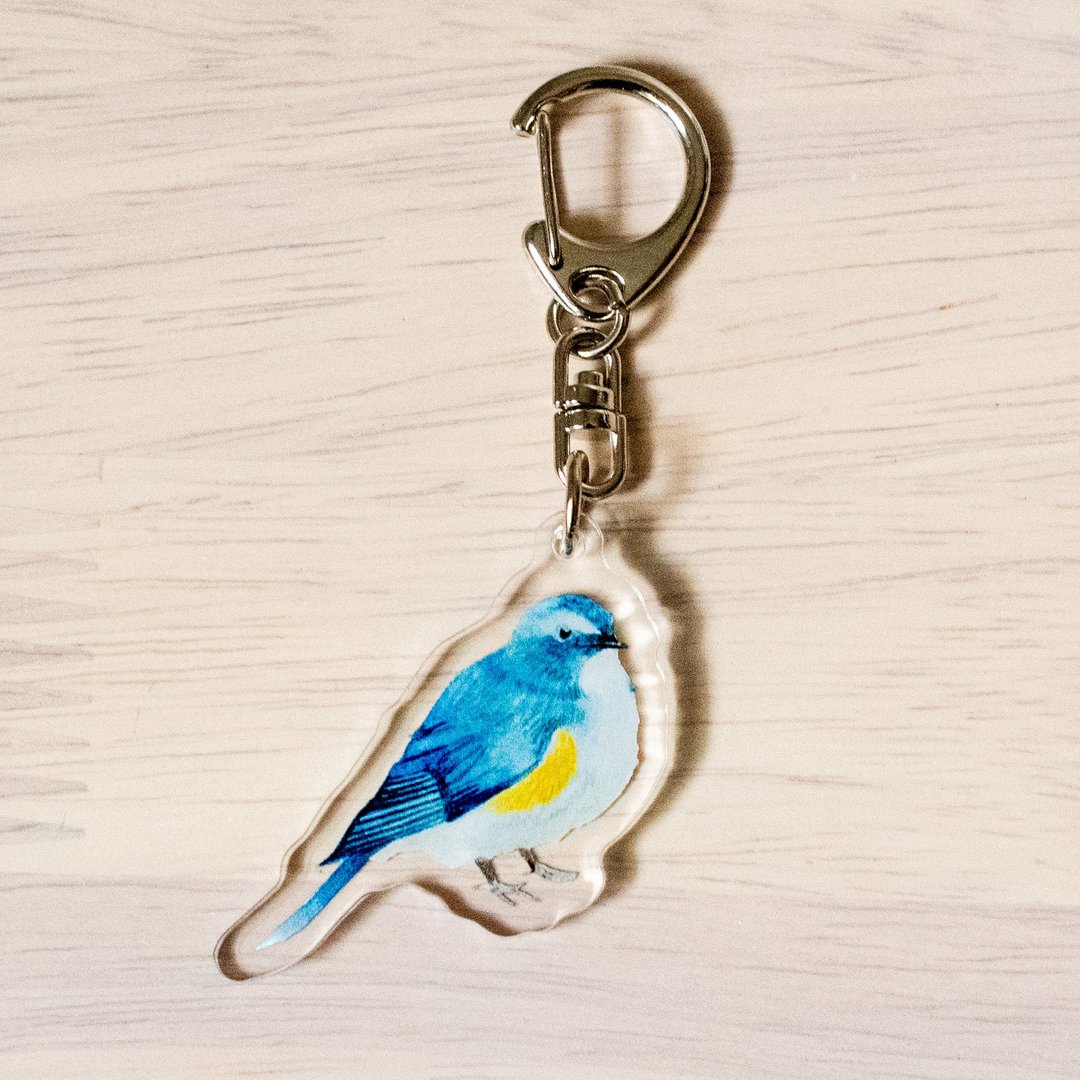 Himalayan Acrylic key chain - 钥匙链/钥匙包 - 塑料 蓝色