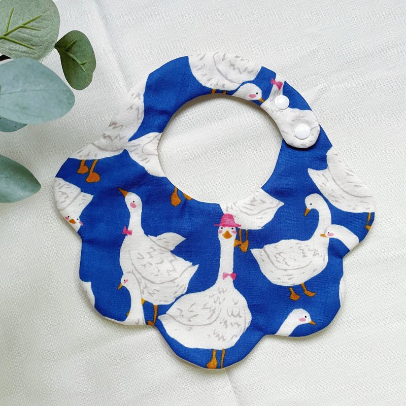 八层纱围兜兜 天鹅侧开款・口水巾 - 围嘴/口水巾 - 其他材质 蓝色