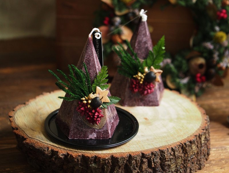 耶诞节特别系列 | 冰花蜡干燥花香氛蜡烛礼盒 。婚礼布置 - 摆饰 - 蜡 