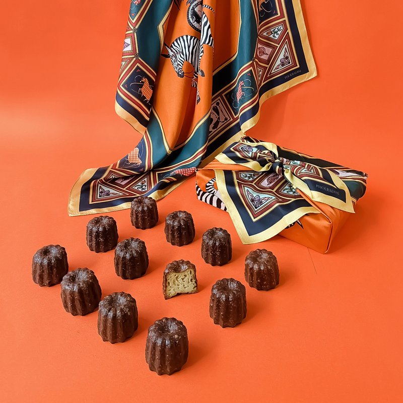 可丽露礼盒 12入 经典斑马 - 蛋糕/甜点 - 新鲜食材 橘色