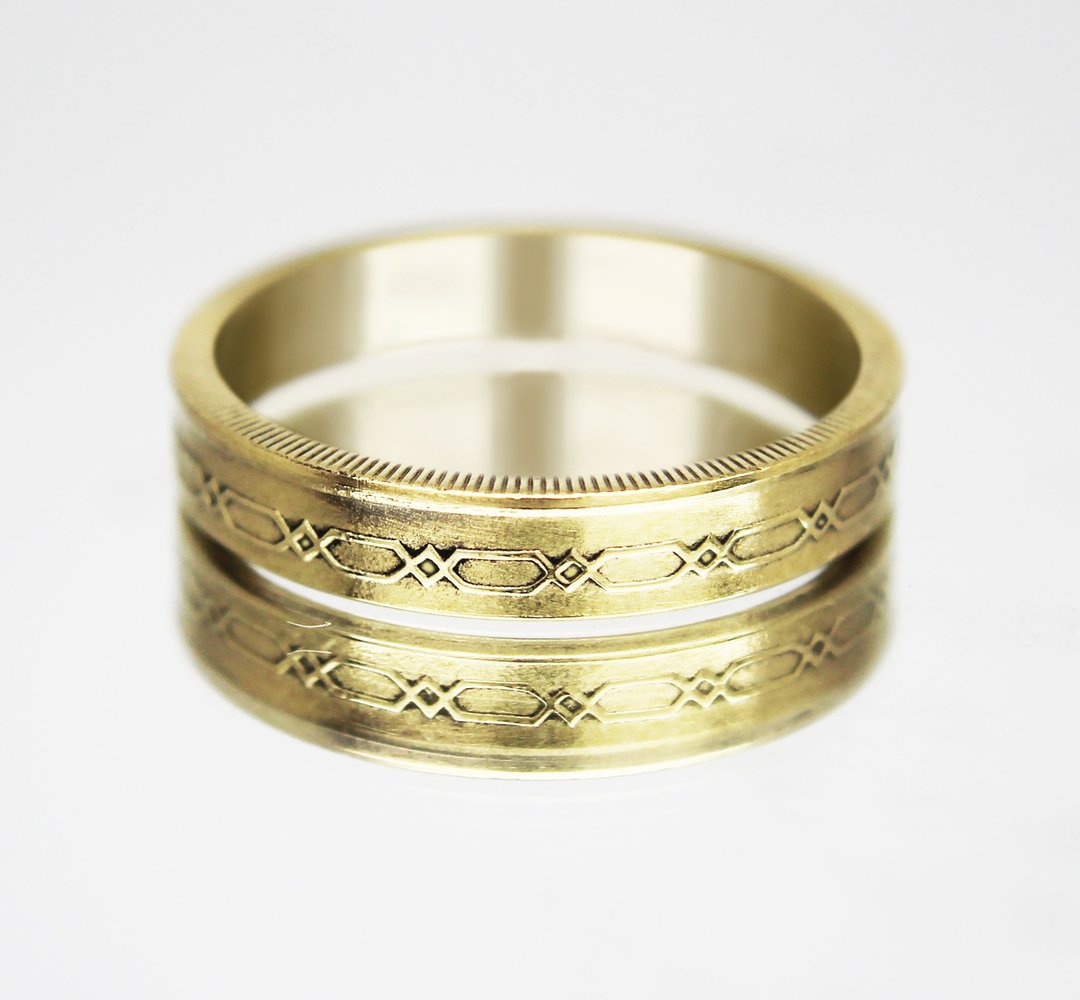 Bahrain Coin Ring 100 fils 2000 coin rings for men coin rings for women - 戒指 - 其他金属 