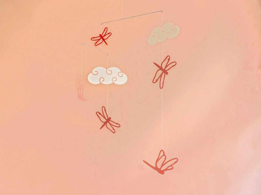 Mobile Dragonfly 2 - 墙贴/壁贴 - 纸 红色