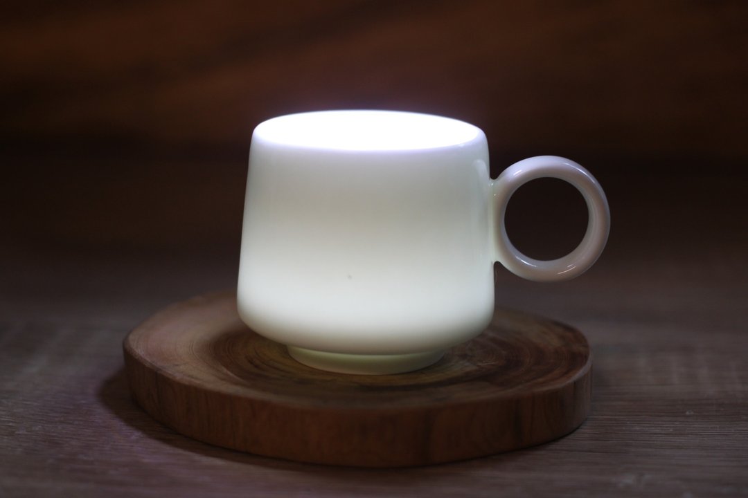 【沐春生活】80ml 纯白 单色 咖啡杯 自然釉小缘杯 台湾制 - 咖啡杯/马克杯 - 瓷 