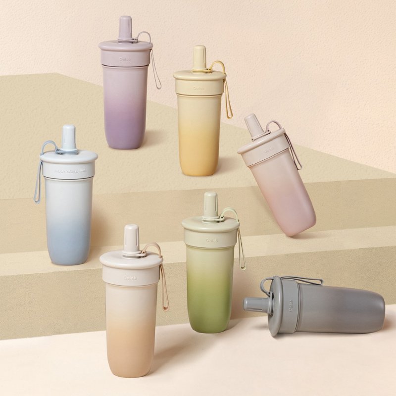 奶盖师系列 豆沙吸管杯800ml (7色) - 水瓶/水壶 - 塑料 