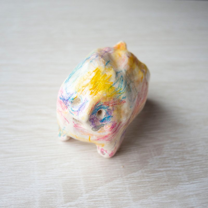 沾上色彩的生物 - 玩偶/公仔 - 粘土 多色