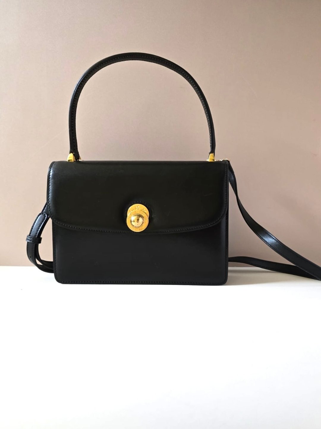 稀有中古包 Celine 移动星球黑色凯莉包 单肩背包 侧背包 斜背包 - 侧背包/斜挎包 - 真皮 黑色