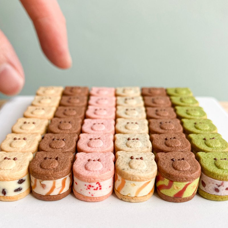 熊奶油三明治 - 玩偶/公仔 - 粘土 多色