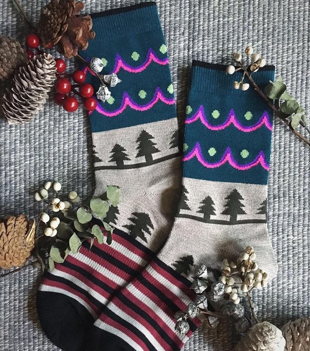 GillianSun Socks Collection 【HOT 热销款】1623GN - 袜子 - 棉 灰色