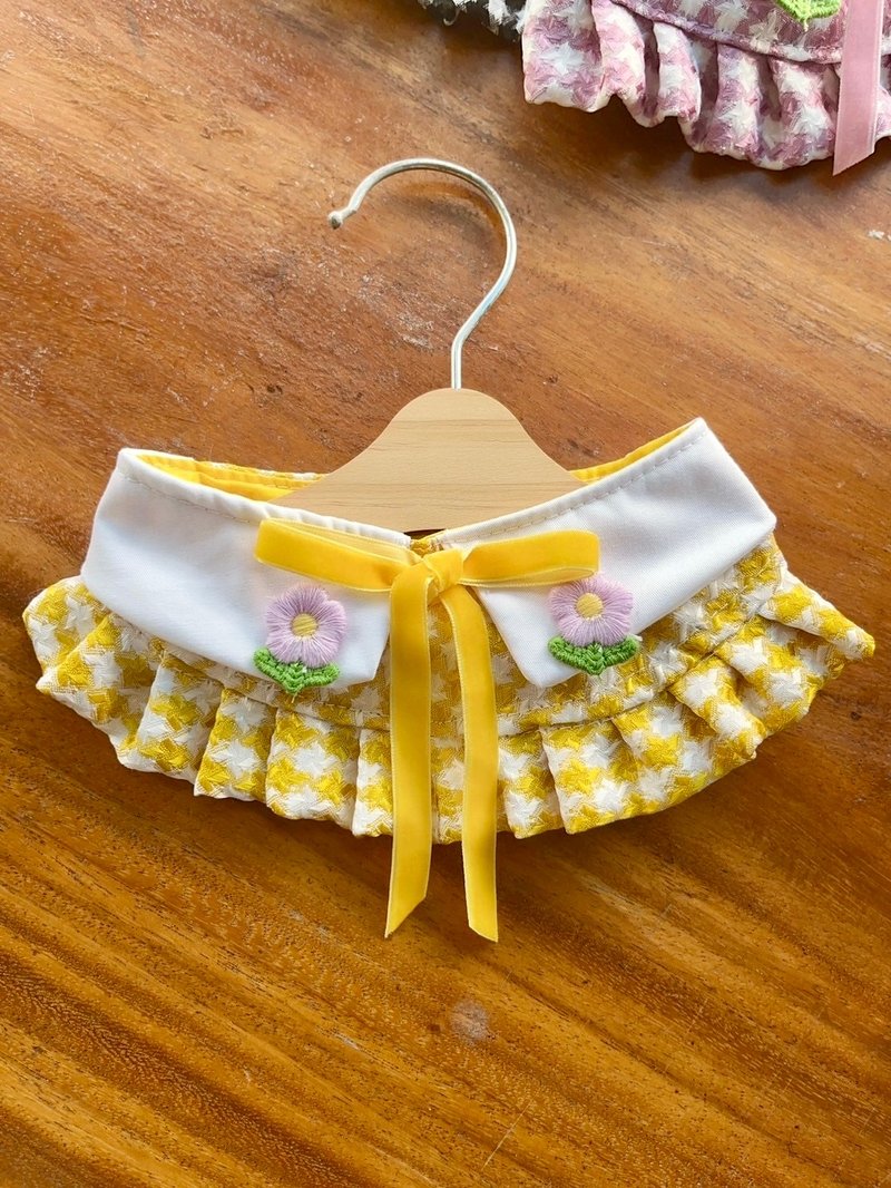 手工围巾小女孩版 - 项圈/牵绳 - 棉．麻 多色