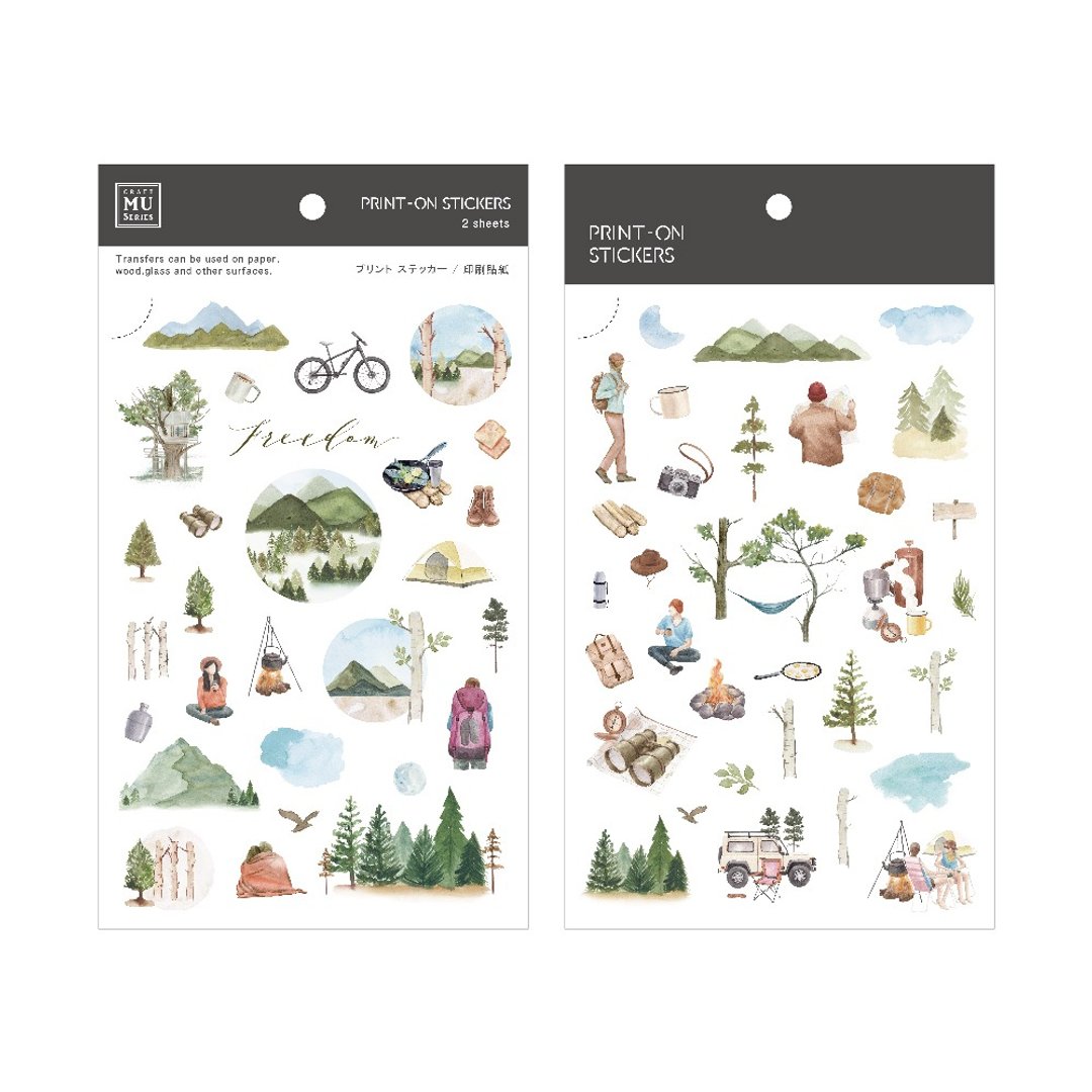 【Print-On Stickers 转印贴纸】no.264 | 插画师系列 - 贴纸 - 其他材质 绿色