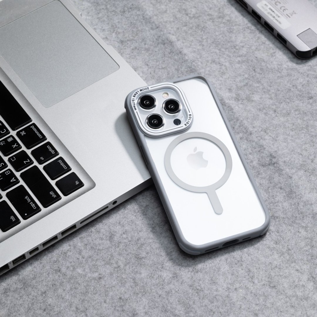 iPhone 15系列 Saturn土星抗菌防摔磁吸手机壳-雅痞灰 - 手机壳/手机套 - 塑料 灰色